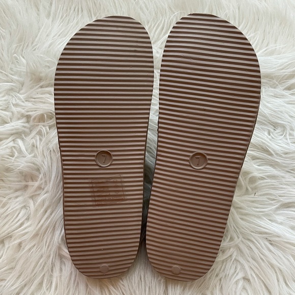 Dark Taupe Lightweight Footbed Sandals - Picture 11 of 14